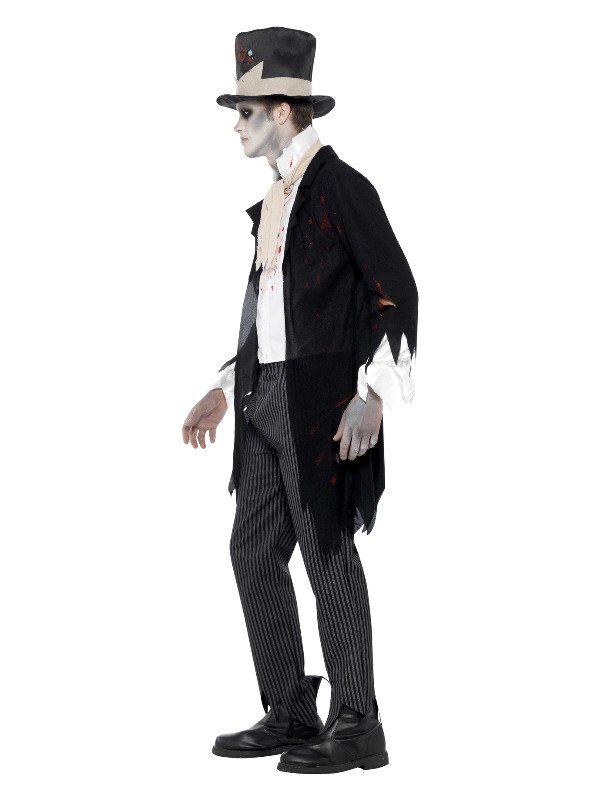 Till Death Do Us Part Zombie Groom Costume, Black - Image 2