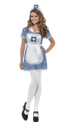 Nurse Naughty Costume, Blue