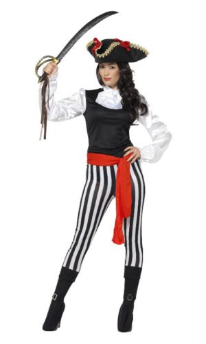 Pirate Lady Costume, with Top, Black