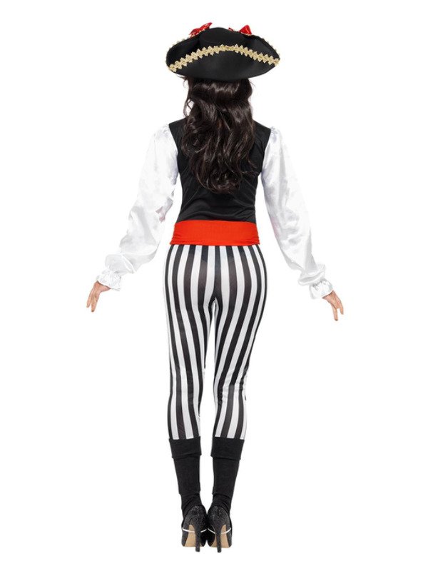 Pirate Lady Costume, with Top, Black - Image 3