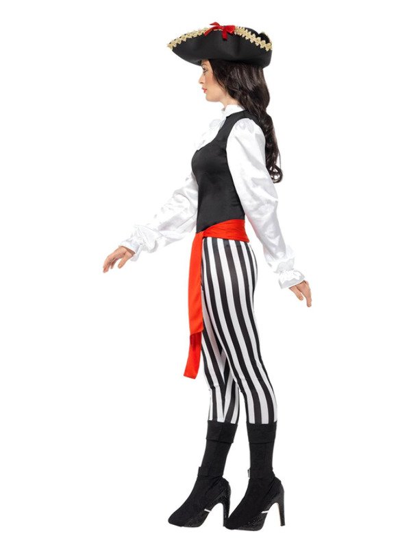 Pirate Lady Costume, with Top, Black - Image 2