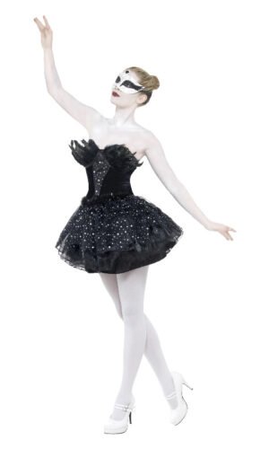 Gothic Swan Masquerade Costume, Black