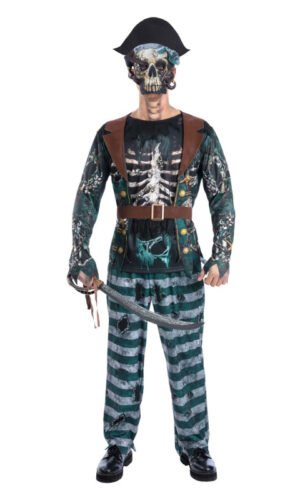 Skeleton Pirate Captain Costume