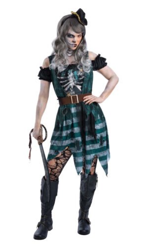 Skeleton Pirate Buccaneer Costume