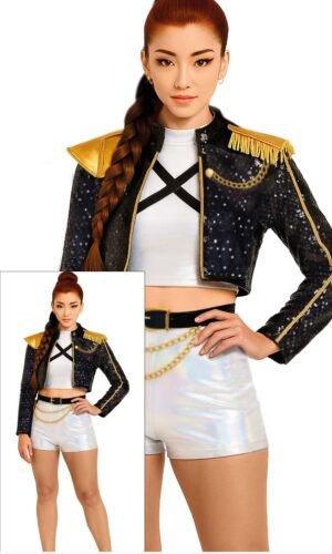 Silver Leader Adult K-Pop Costume
